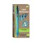 BIC ReVolution Ocean Bound Medium 1 millimeter Retractable Ballpoint Pen - Black Ink/Translucent Blue Barrel (1-Dozen)